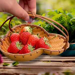 ตะกร้าหวายหวายหวายใส่ดอกไม้สำหรับใส่ของตกแต่งสวนตะกร้าสานสำหรับงานเลี้ยงวันเกิดงานแต่งงาน - Product Image 5