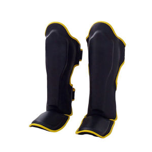 Protège-tibias de boxe en cuir PU de haute qualité, respirants et confortables, entraînement de boxe, prix de gros de haute qualité - Product Image 2