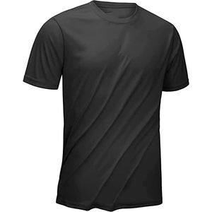 T-shirt décontracté à col rond pour homme, texture lisse, couleur unie, fournisseur OEM ODM, usine de vêtements en gros - Product Image 1