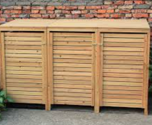 ตู้เก็บขยะไม้เนื้อแข็ง (สำหรับภายนอกอาคาร) - Product Image 3