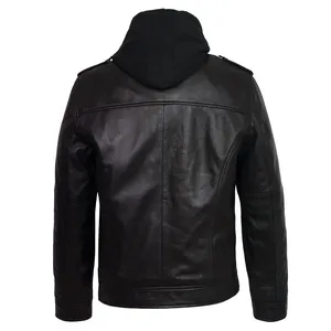 Chaqueta de Cuero para Motociclista, Roja, de Lujo, con Grabado en Relieve, Hecha a Mano, Abrigo de Cuero Genuino para Motocicleta - Product Image 3