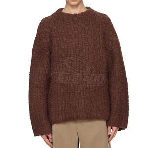 Ropa de exterior para adultos, suéteres de mohair para hombres, suéteres de mohair de manga larga para hombres, suéteres de mohair de tela transpirable para hombres - Product Image 5