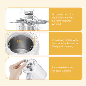 बेबी फूड निर्माता 6 में 1 स्वचालित मिनी फल जूसर खाद्य पूरक मशीन बेबी फूड स्टीमर ब्लेंडर - Product Image 5