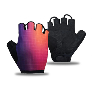 Gants de moto de course de fitness pour l'haltérophilie et le cyclisme Gants de gymnastique personnalisés à demi-doigts avec mitaines en gel antidérapantes - Product Image 6