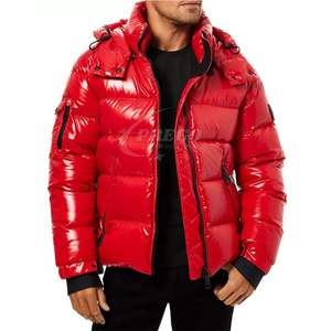 Veste d'hiver pour homme personnalisable, respirante, à séchage rapide, coupe-vent, isolée, streetwear, à capuche, rembourrée - Product Image 2