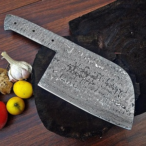 Couteau JEXMOO personnalisé fait à la main en acier Damas, lame vierge multifonctionnelle à motif goutte de pluie, avec un cadeau parfait, couteau pour usage extérieur - Product Image 2