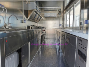 Restaurante móvil Bubble Tea Coffee Bar Helado Comida Vending Remolques Totalmente equipados Pizza Taco Burger Food Truck - Product Image 6