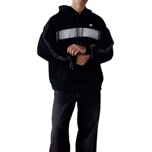 Sudaderas con Capucha Estilo Y2K Personalizadas con Paneles, Venta al por Mayor, Logotipo Personalizado, Marca Privada, Estilo Americano - Product Image 3