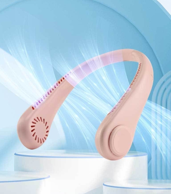 Bladeless Portable Neck Fan Outdoor Hands-free Rechargeable Battery for Both Male and Female Use