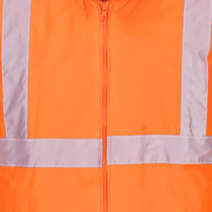 เสื้อแจ็คเก็ตป้องกันความปลอดภัยสำหรับงานฤดูหนาว ระดับการมองเห็นสูง ANSI Class 2 กันน้ำ สีดำ สะท้อนแสง ผลิตจากโพลีเอสเตอร์ - Product Image 4