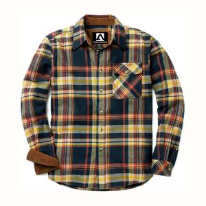 Camisa de franela de algodón 100% para hombre, logotipo bordado con estampado personalizado, cuello abotonado, manga larga, talla grande, nueva condición, cremallera, ODM - Product Image 6