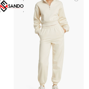 Conjunto de gimnasio de dos piezas con logotipo personalizado, sudaderas con capucha y pantalones de chándal, chándal de algodón 100% French Terry Gym Fitness, conjunto de Jogger con capucha - Product Image 3