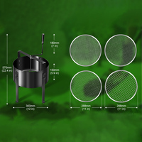 Support de plantation circulaire extérieur moderne, personnalisé, durable, multifonctionnel, facile à installer, en fer thermolaqué, résistant à la rouille