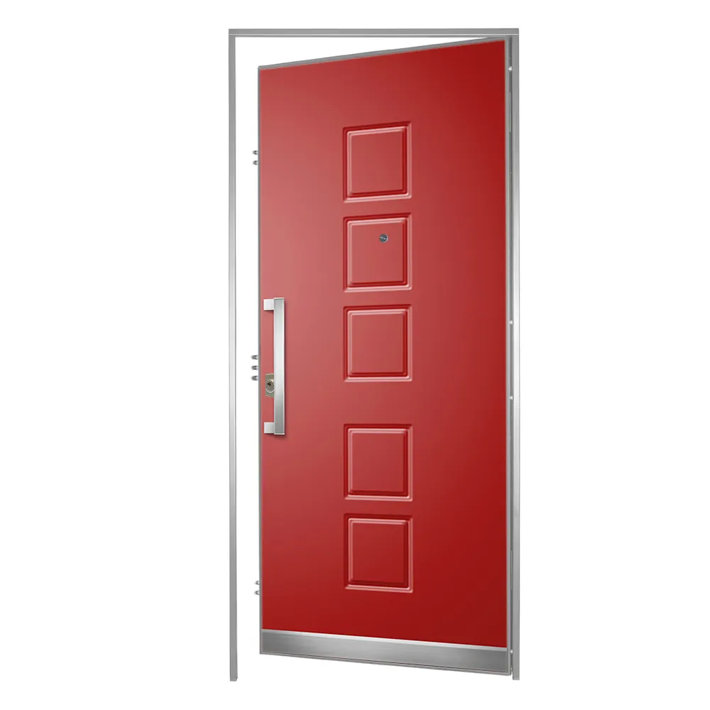 Яркий красный алюминиевый пантограф INC042, дверная акустическая изоляция 40 дБ, салон Palissandro Bianco из слоновой кости