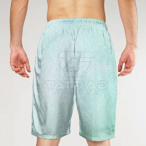 Pantalones Cortos Deportivos Sublimados para Hombre con Logotipo Personalizado, Cintura Elástica, 100% Poliéster, Servicio OEM, Secado Rápido y Transpirables - Product Image 2