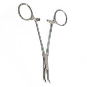 Pinza hemostática arterial Spencer Wells de 14 cm de alta calidad S.S. Surgimed para cirugía, fuente de alimentación manual, CE - Product Image 1