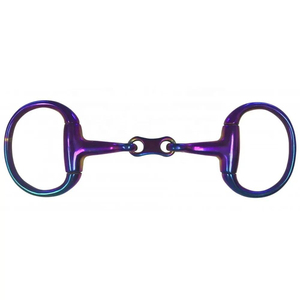 Meilleure vente mèche d'équitation personnalisée en acier inoxydable couleur arc-en-ciel mèches de saut confortables antidérapantes pour cheval de l'Ouest - Product Image 3