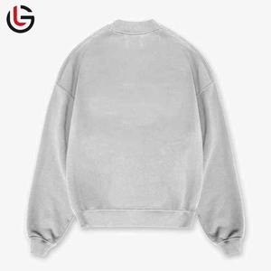 <b>White</b> Streetwear Custom Pullover <b>Sweatshirts</b> 100% Cotton for <b>Men</b> Women Blended Oversize Big Plus Size Design for Winter Hot Sale - Product Image 5