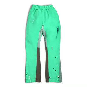 Pantalones personalizados, pantalones de chándal de pierna ancha, pantalones de chándal de algodón de felpa francesa, pantalones de chándal rectos de doble cintura, pantalones de chándal Acampanados para hombres - Product Image 5