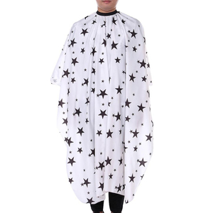 Cape de barbier en polyester 100% professionnel tablier imprimé à couverture complète Cape de coiffure imperméable de haute qualité avec service OEM - Product Image 6
