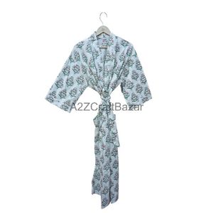 Trending Handmade Floral Print Kimono Women's Lightweight Cotton Night Wear Shower Robe Breathable <b>for</b> Swimwear Comfort <b>For</b> Har - Product Image 1