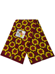 Tela Africana Tejida Ecológica 100% Algodón con Estampado de Cera para Vestidos, Cortinas y Camisas - Product Image 5