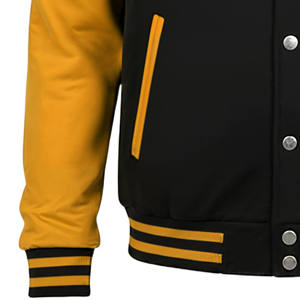 Custom Logo Printed <b>Men's</b> Long Sleeve College Baseball Letterman <b>Jackets</b> 100%Cotton College Baseball <b>Jacket</b> for <b>men</b> - Product Image 3