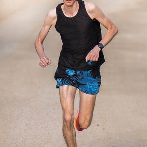 Shorts de course personnalisables pour hommes avec logo, tissu Oxford à séchage rapide, pantalon d'entraînement sportif, taille élastique, poche pour short de course - Product Image 3