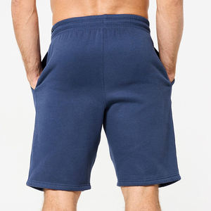 High Quality <b>Men</b> Customize <b>Shorts</b> Cotton Fleece <b>Elastic</b> <b>Waist</b> Mid <b>Shorts</b> Custom Fitness Gym Training Jogging - Product Image 2