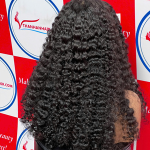 Meilleures ventes Perruques en cheveux humains à dentelle frontale Bouclés birmans Couleur naturelle 100% cheveux humains vietnamiens Fournisseur de premier plan - Product Image 6