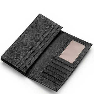 Portefeuille de marque de mode personnalisé vendu à chaud-cuir véritable, porte-cartes long pour hommes de haute qualité, design doux et élégant - Product Image 5