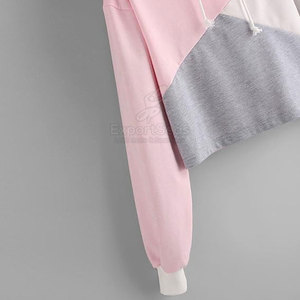 Diseño personalizado uso al aire libre transpirable mujeres Crop Top sudaderas con capucha último color cómodo mujeres Crop Top sudaderas con capucha - Product Image 6