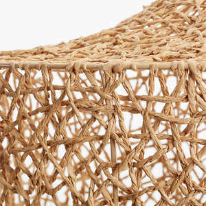 Modern Oval Shape Chandelier Pendant Rattan Seagrass Metal Crafts Iron <b>Ceiling</b> AC Christmas Decoration Wedding Iron Home <b>Office</b> - Product Image 2