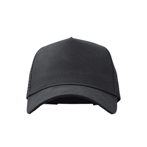 Gorras Trucker Negras Personalizadas ODM OEM con Logotipo Bordado en 3D, Visera Ancha Curvada, 5 Paneles, Malla Lisa con Pedrería, Estilo A-Frame, Unisex - Product Image 6