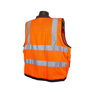 Hi Viz Construction Reflective Safety <b>Vest</b> with Custom Logo Workwear Reflective Waistcoat for <b>Men</b> and Women - Product Image 4