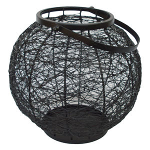 <b>Decor</b> Black Porcelain Hanging <b>Lantern</b> Iron Metal Design Single Candle <b>Decor</b> <b>Lanterns</b> Single Colored <b>Lantern</b> - Product Image 6