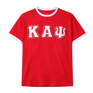 Camisa Premium Kappa Alpha Psi con Letras Bordadas en Chenilla Roja, Talla Real, Algodón Premium, Ropa de Fraternidad Griega - Product Image 4