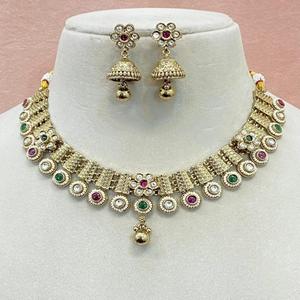 Conjunto de collar de moissanita de calidad Premium de lujo, pendientes, piedra de latón para fiesta de boda, Perla principal, regalo perfecto para mujer - Product Image 1