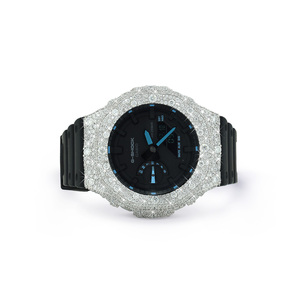Reloj Unisex Edición Icedout con Doble Pantalla, Alta Calidad, Resistente al Agua 3BAR, Caja Plateada, Cuarzo, Mejor Precio al por Mayor, Otros Relojes - Product Image 1