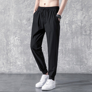 Vente en gros Pantalon de jogging uni en molleton mélangé doux et chaud Impression personnalisée Pantalon long épais pour hommes - Product Image 3