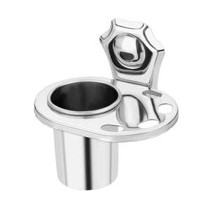 Soporte para pasta de dientes de acero inoxidable de calidad superior, superventas, soporte moderno de mediados de siglo para organización de baño - Product Image 2