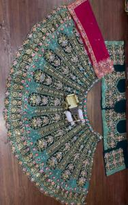 ผ้าลูกไม้ปักเลื่อมสำหรับผู้หญิงเสื้อผ้าปากีสถานของอินเดีย lehenga choli Cancan แคนวาสคอลเลคชั่นใหม่! - Product Image 6