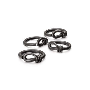 Servilletero de metal negro con forma única, superventas, servilletero de metal, champán, servilletero negro, superventas - Product Image 1