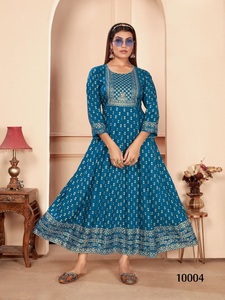 Meilleure vente de robe Kurti unique et de créateur avec ourlet asymétrique Fashion Forward pour l'exportation mondiale depuis l'Inde - Product Image 6