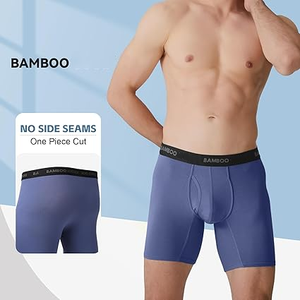 Logotipo personalizado Lencería masculina Pantalones cortos 7 Entrepierna Calzoncillos bóxer Tallas grandes Ropa de hombre Calzoncillos Hombres Ropa interior Bóxer de Bambú - Product Image 4