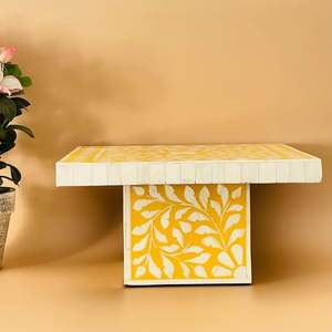 Soporte para Tartas con incrustaciones de hueso de lujo de alta calidad hecho a mano con acabado liso para ocasiones especiales a precio mayorista - Product Image 2