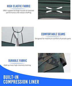 Pantalones cortos deportivos de gimnasio para hombre, nueva tendencia de verano, transpirables, de doble capa, de secado rápido, para correr al aire libre, Fitness, patrón sólido - Product Image 6
