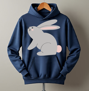 เสื้อสเวตเชิ้ตมีฮู้ดลายพิมพ์ผ้าฝ้ายสำหรับทุกเพศ รุ่น Happy Easter To You สวมใส่สบายในฤดูใบไม้ผลิ มีกระเป๋า ทรงพอดีตัว - Product Image 5