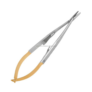 Porte-aiguille Castroviejo Premium en carbure de tungstène TC, instruments microchirurgicaux manuels autoclavables, certifiés CE ISO, vente en gros, les mieux notés - Product Image 6