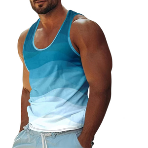 Polyester/Coton Hommes Débardeur Anti-Pilling Séchage Rapide 180g High Street Style Formation Fitness Vêtements - Product Image 1